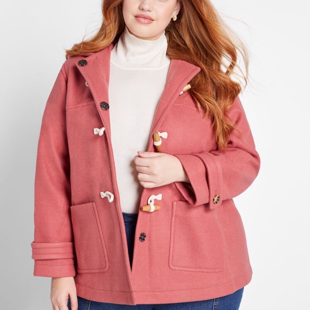💝ModCloth | Make It A Duffle Rose Coat💝